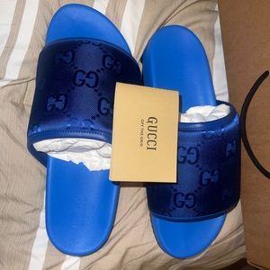 Gucci “Bold Blue” Sandals